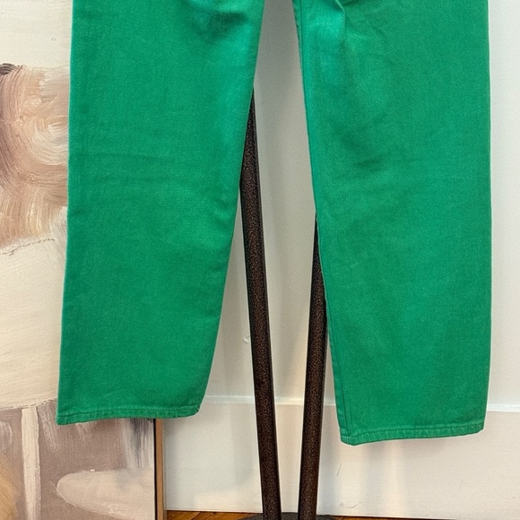 Edikted‎ High Waist Wide Leg Jeans Emerald Green XS - Picture 6 of 11